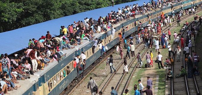 train journey in Bangladesh